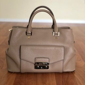 Michael Kors Haley Large Satchel Handbag Purse